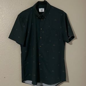 &Collar button down shirt, L